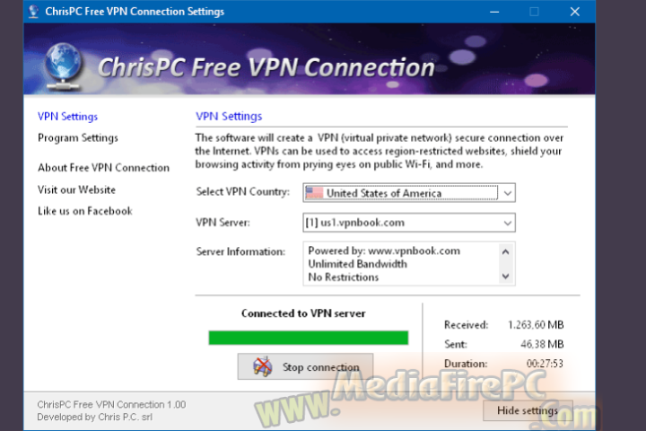 Chris PC Free VPN Connection 2025 v4.25.0917 free download
