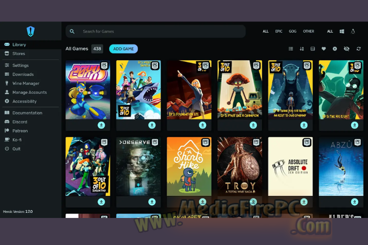 Heroic Games Launcher 2025 v2.18.1 full version