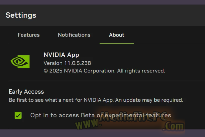 NVIDIA App 2025 v11.0.5.266 for pc