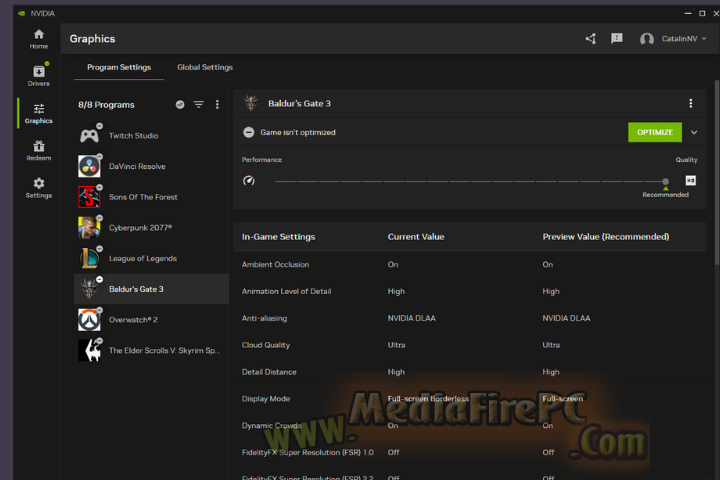 NVIDIA App 2025 v11.0.5.266 full version