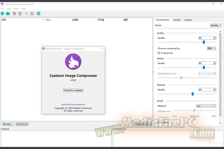 Caesium Image Compressor 2025 v2.8.5 for pc