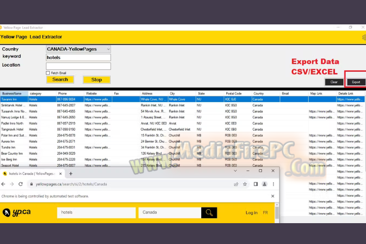 Yellow Leads Extractor 2025 v9.3 free download