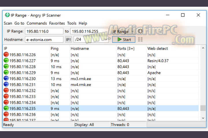 Angry IP Scanner v3.9.1 free download Angry IP Scanner v3.9.1 free download