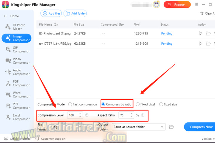 King shiper File Compressor 2025 v2.4.8 free download