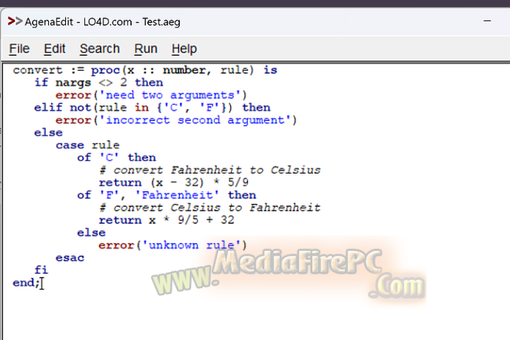 Agena Programming Language 2026 v6.5.7 full version